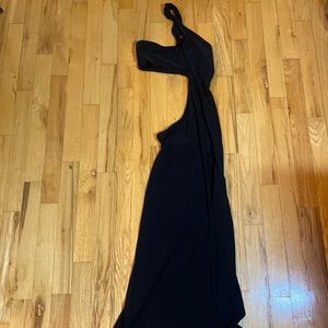 Fashion nova black maxi cut out dress XS